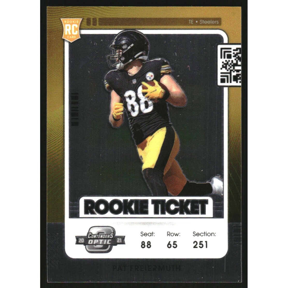 2021 Panini Contenders Optic #86 Pat Freiermuth RC