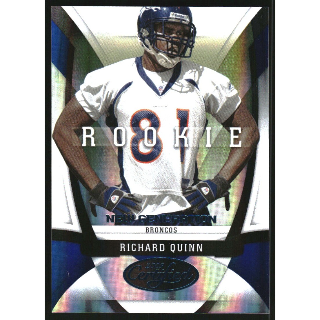 2009 Certified Mirror Blue #190 Richard Quinn