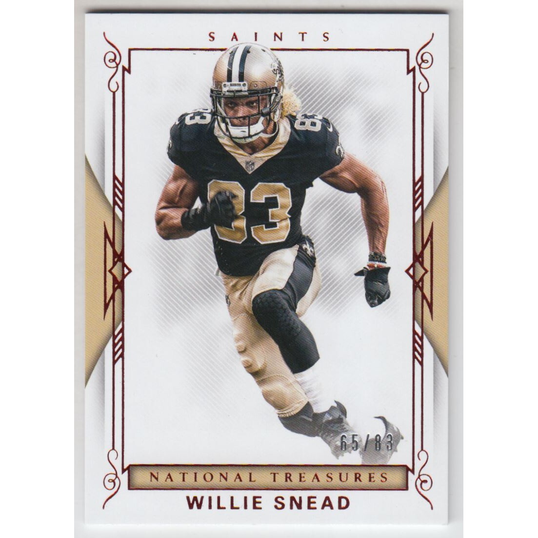 2017 Panini National Treasures Red Jersey Number #99 Willie Snead/83