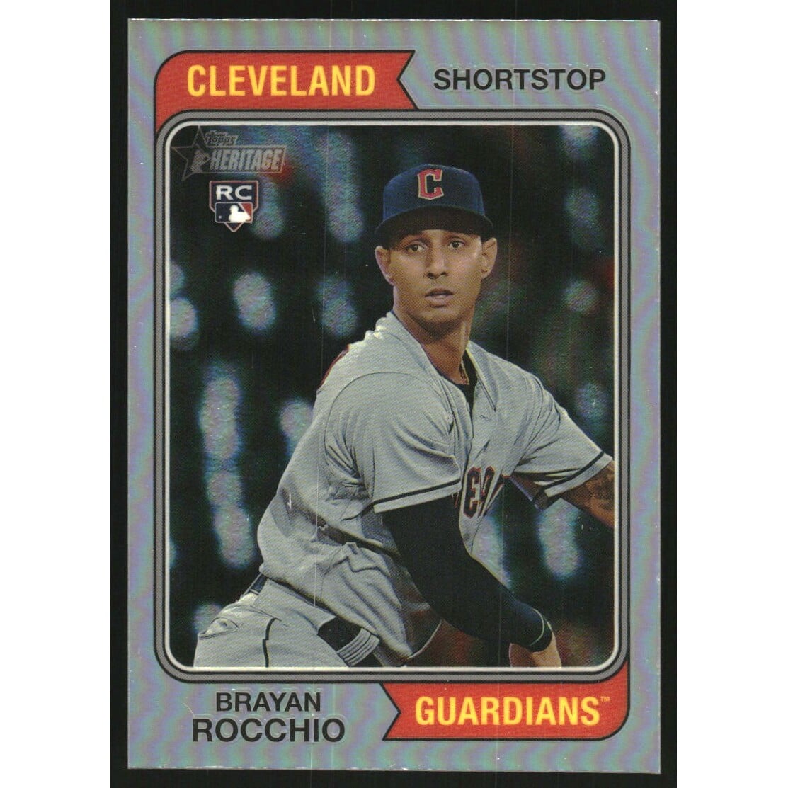 2023 Topps Heritage Chrome Refractors #533 Brayan Rocchio