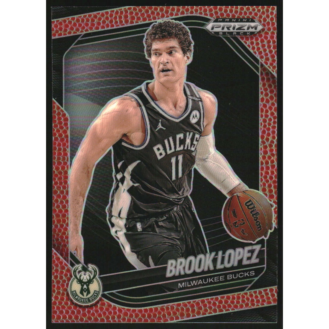 2024-25 Panini Prizm Black Prizms Basketball #157 Brook Lopez