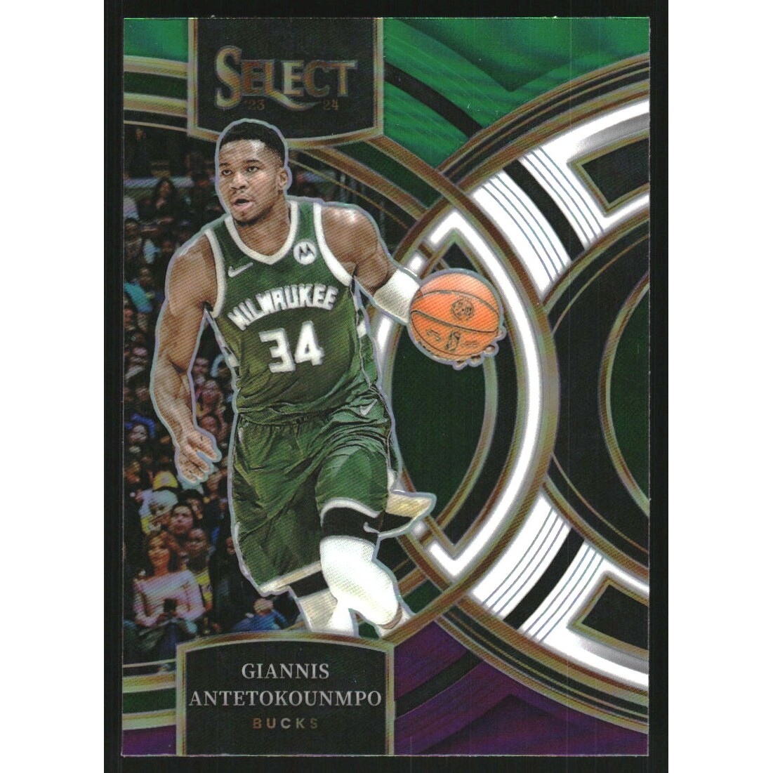 2023-24 Select Prizms Green White Purple #141 Giannis Antetokounmpo 2023-24 Select Prizms Green White Purple #141 Giannis Antetokounmpo