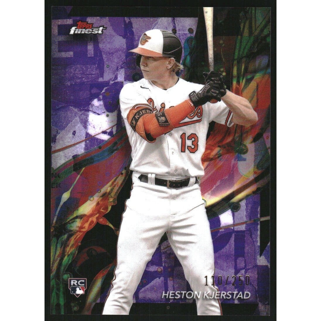 2024 Finest Purple Refractors #43 Heston Kjerstad