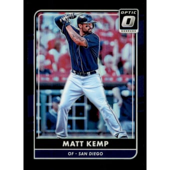 2016 Donruss Optic Black #109 Matt Kemp
