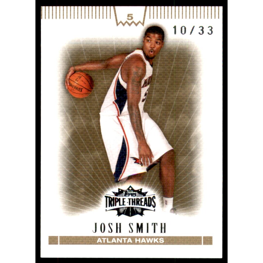 2007-08 Topps Triple Threads Gold #85 Josh Smith 2007-08 Topps Triple Threads Gold #85 Josh Smith