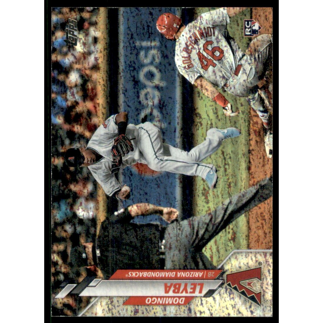 2020 Topps Factory Set Sparkle Foil #359 Domingo Leyba. rookie card picture