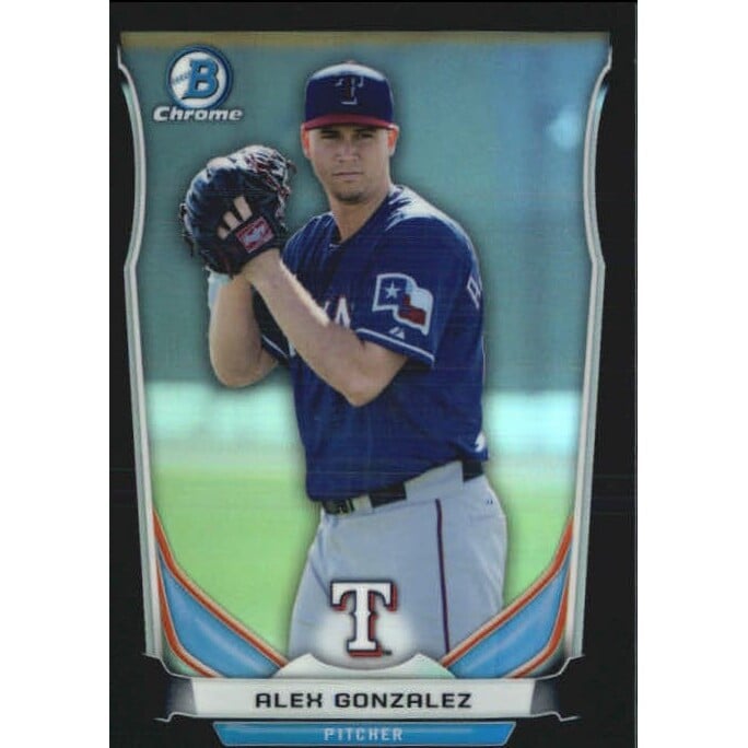 2014 Bowman Chrome Draft Top Prospects Black Refractors #CTP49 Alex Gonzalez. rookie card picture