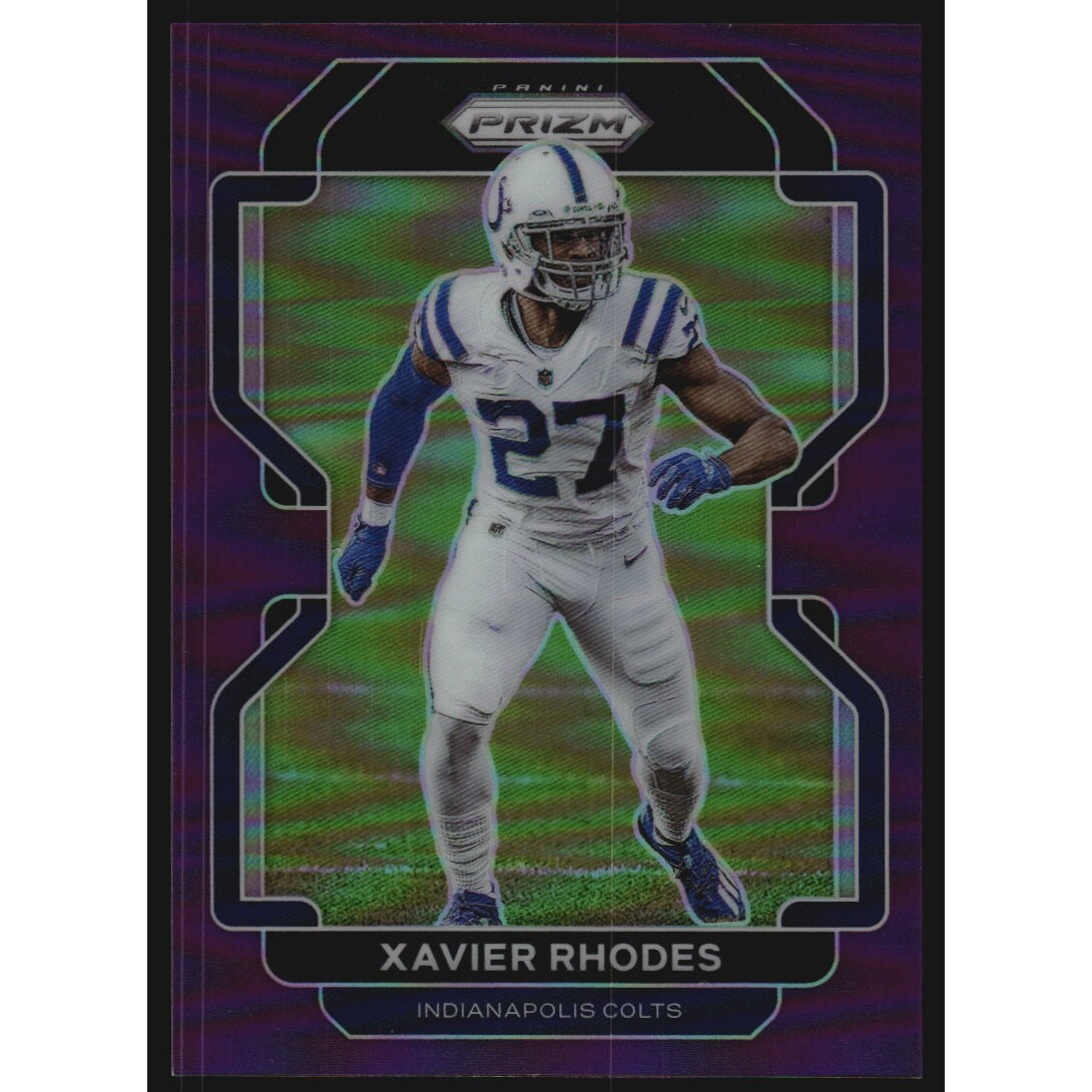 2021 Panini Prizm Prizms Purple #29 Xavier Rhodes. rookie card picture