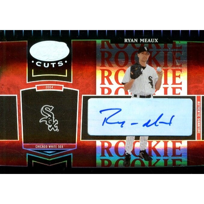 2004 Leaf Certified Cuts Marble Signature Red #292 Ryan Meaux ROO/100