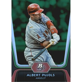 2012 Bowman Platinum Emerald #68 Albert Pujols