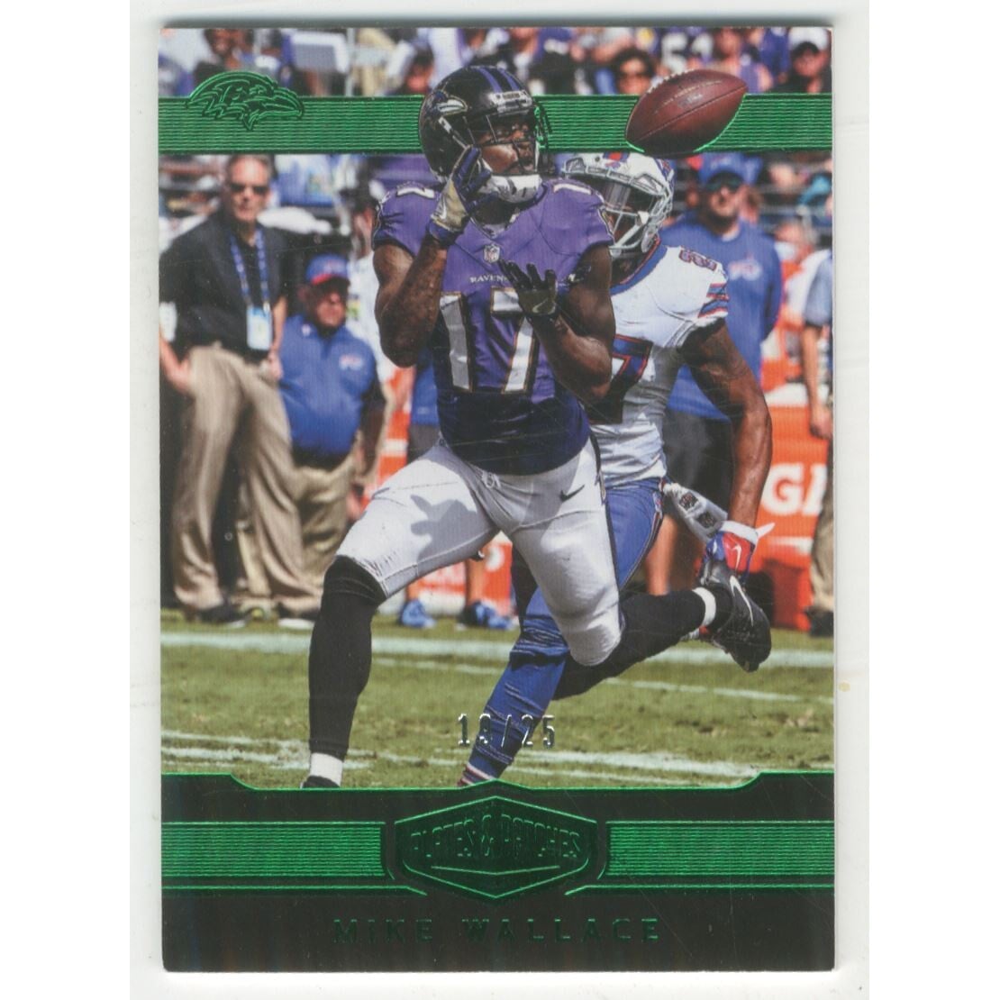 2016 Panini Plates and Patches Green #9 Mike Wallace