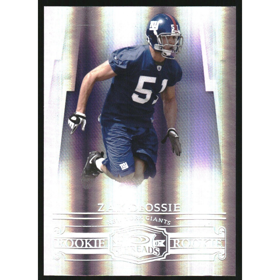 2007 Donruss Threads Silver Holofoil #179 Zak DeOssie 2007 Donruss Threads Silver Holofoil #179 Zak DeOssie