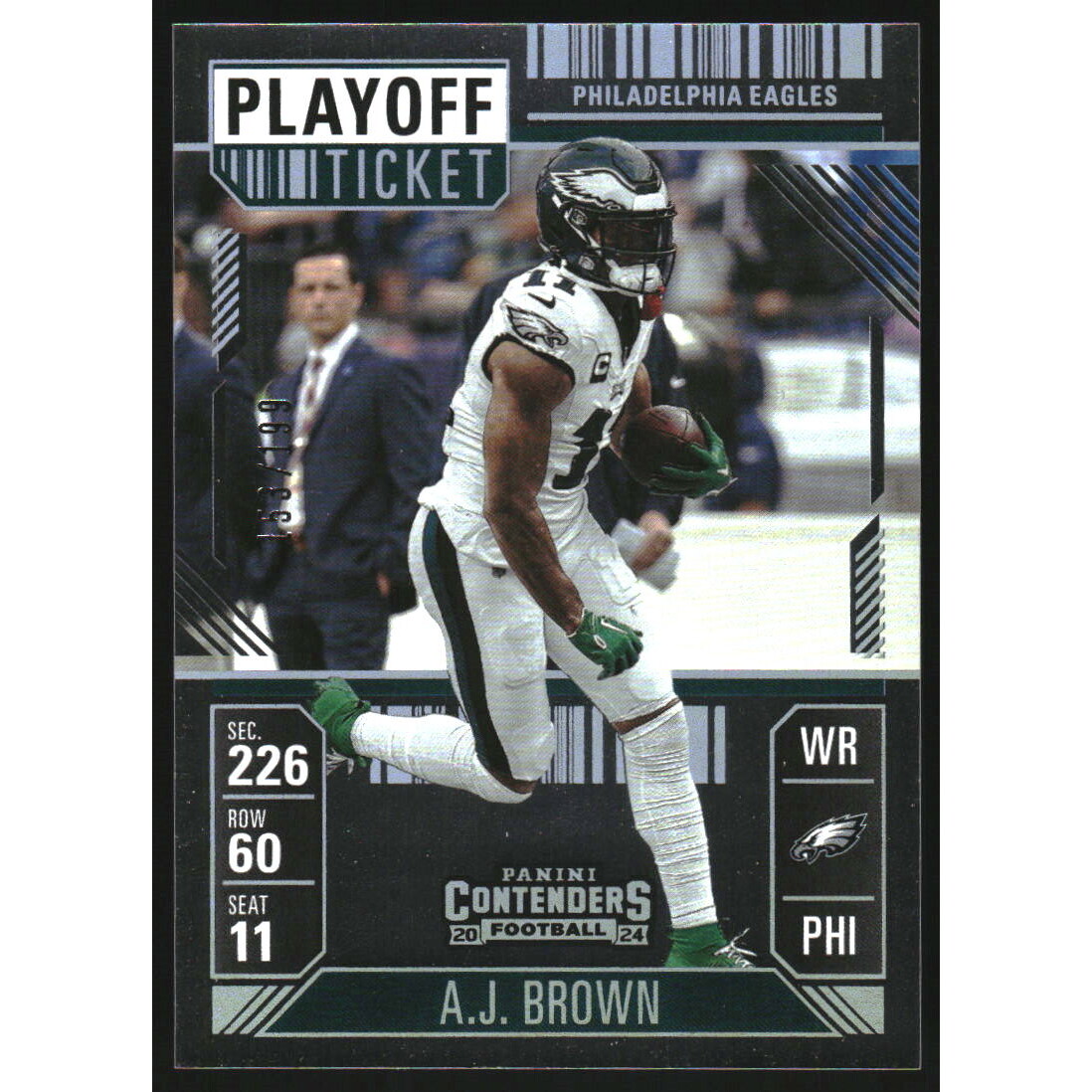 2024 Panini Contenders Playoff Ticket #81 A.J. Brown