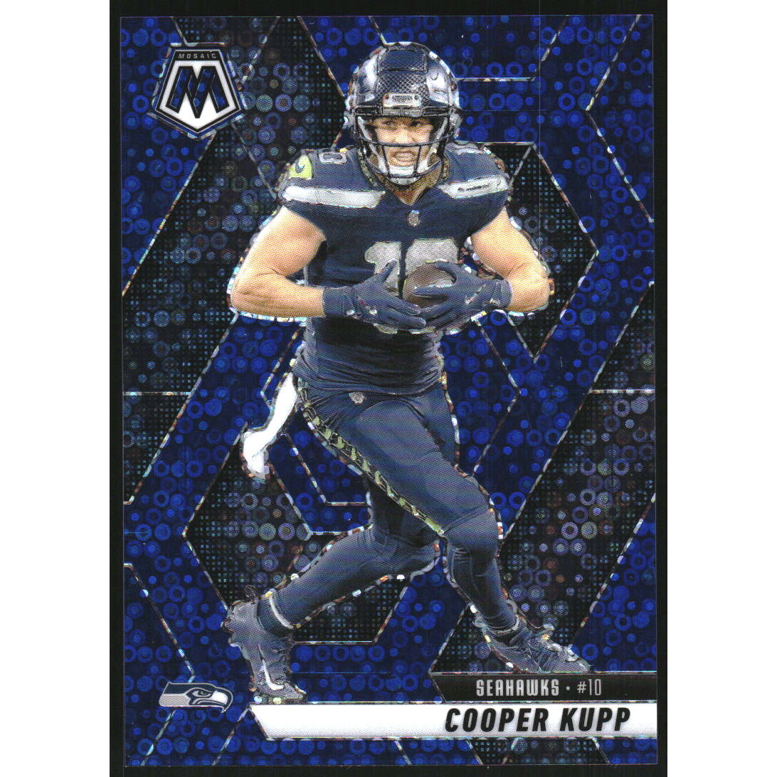 2025 Panini Mosaic Mosaic No Huddle Blue #60 Cooper Kupp