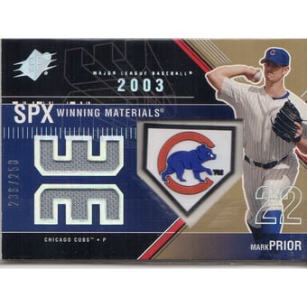 2003 SPx Winning Materials 250 #MA1A Mark Prior Logo
