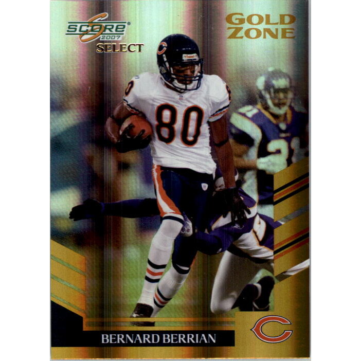 2007 Select Gold Zone #38 Bernard Berrian