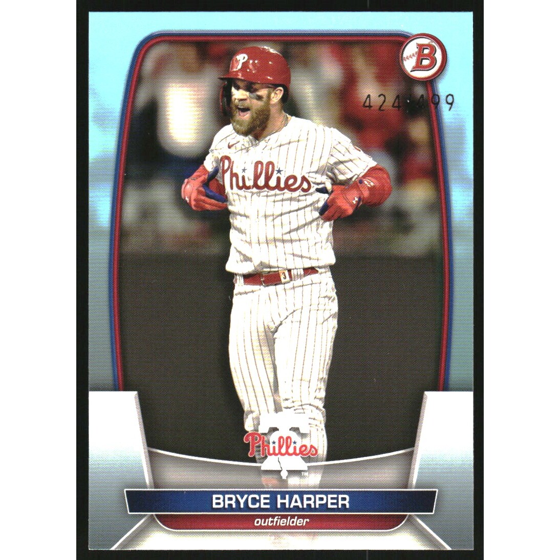 2023 Bowman Sky Blue #24 Bryce Harper