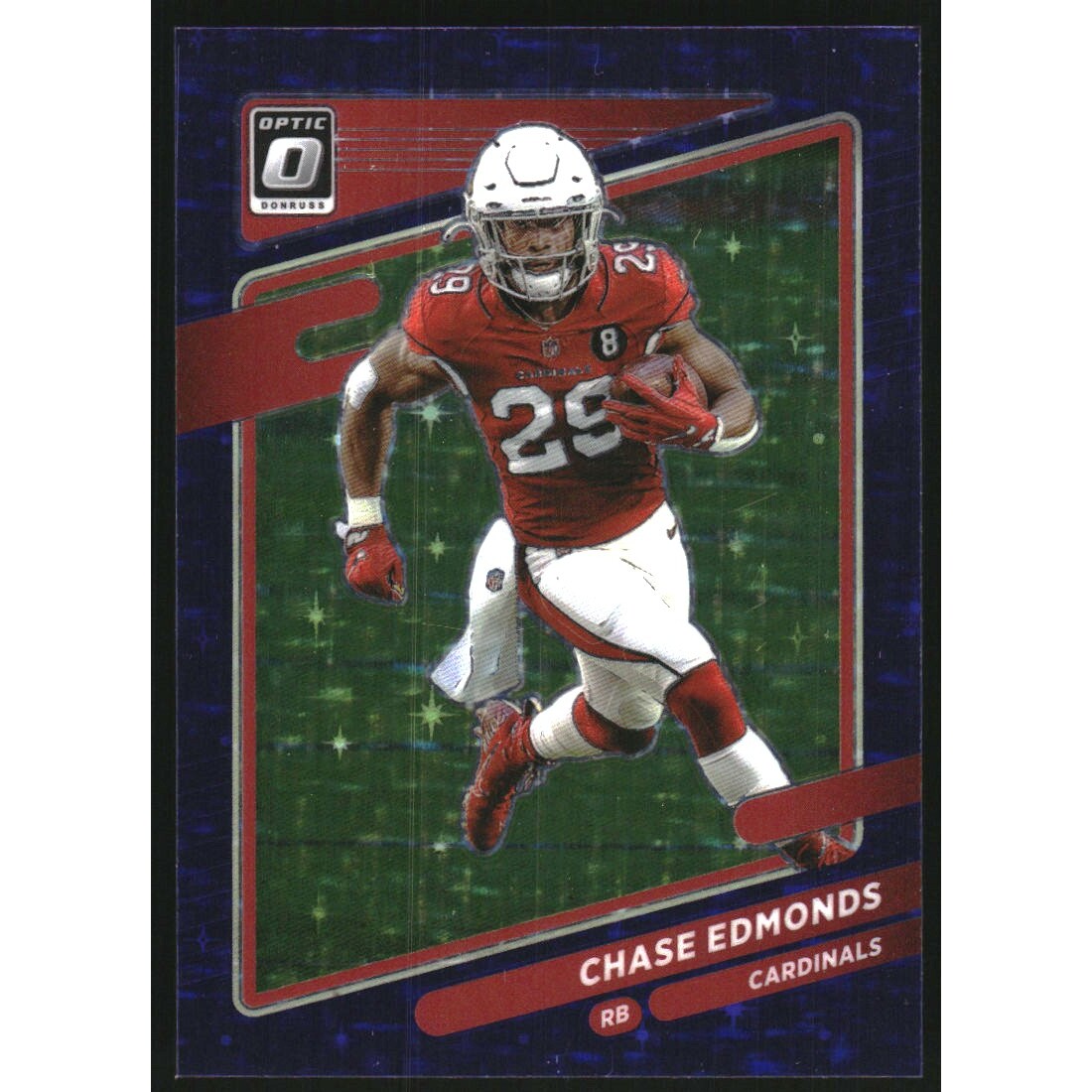 2021 Donruss Optic Purple Stars #179 Chase Edmonds. rookie card picture