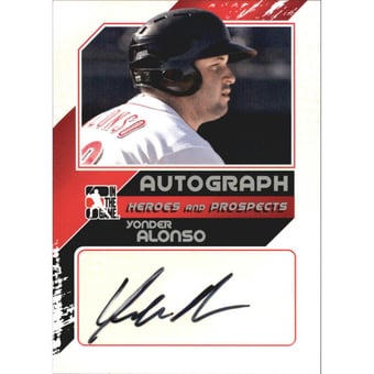 2011 ITG Heroes and Prospects Close Up Autographs Silver #YA2 Yonder Alonso