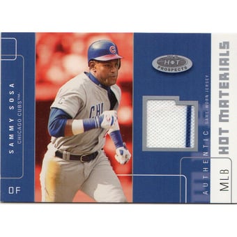 2003 Hot Prospects MLB Hot Materials #SS Sammy Sosa Jsy