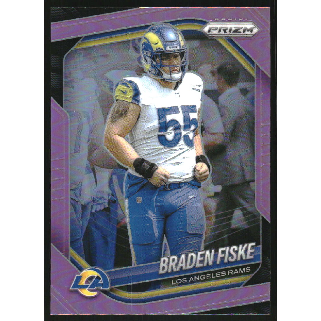 2025 Panini Prizm Prizms Pink #144 Braden Fiske