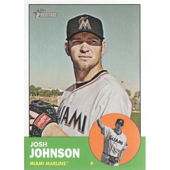 2012 Topps Heritage #496 Josh Johnson SP
