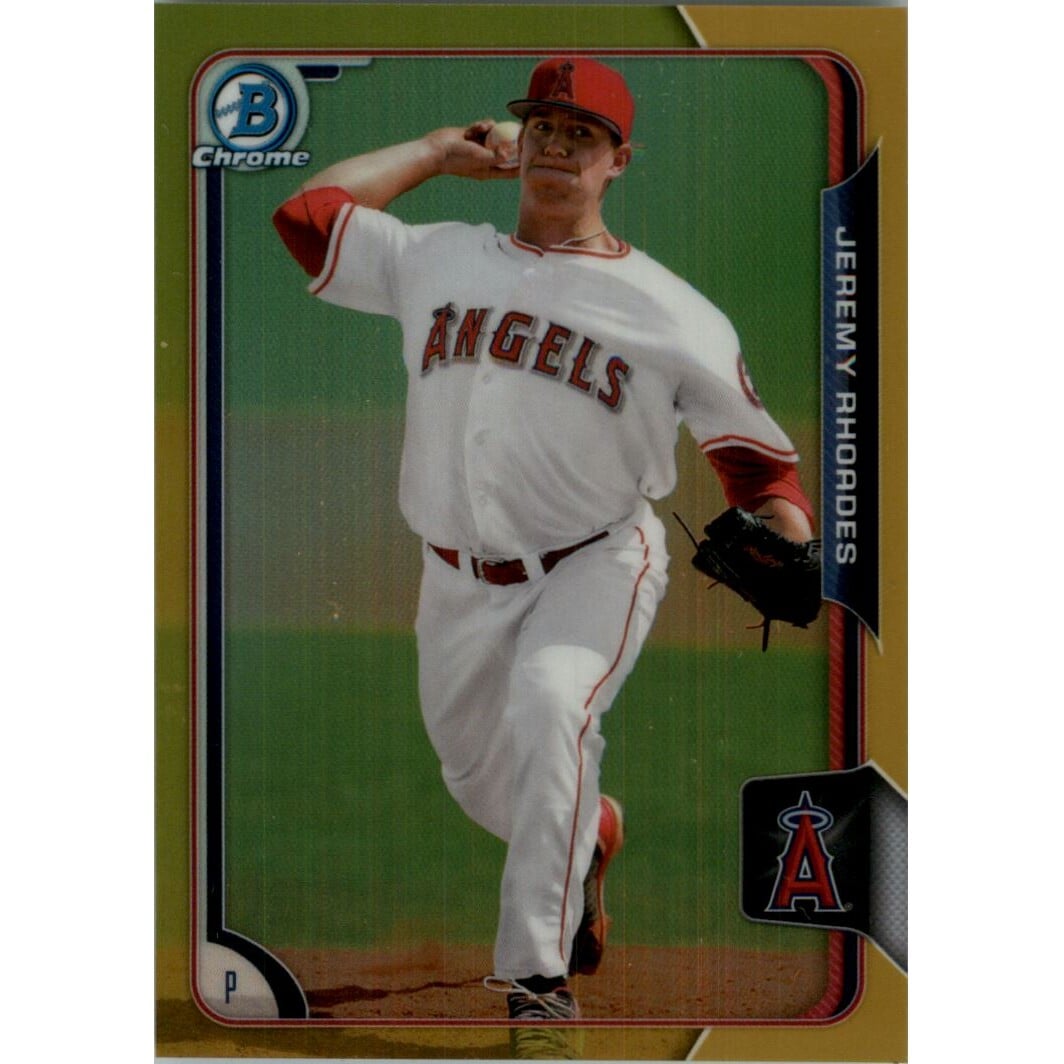 2015 Bowman Chrome Prospects Gold Refractors #BCP15 Jeremy Rhoades