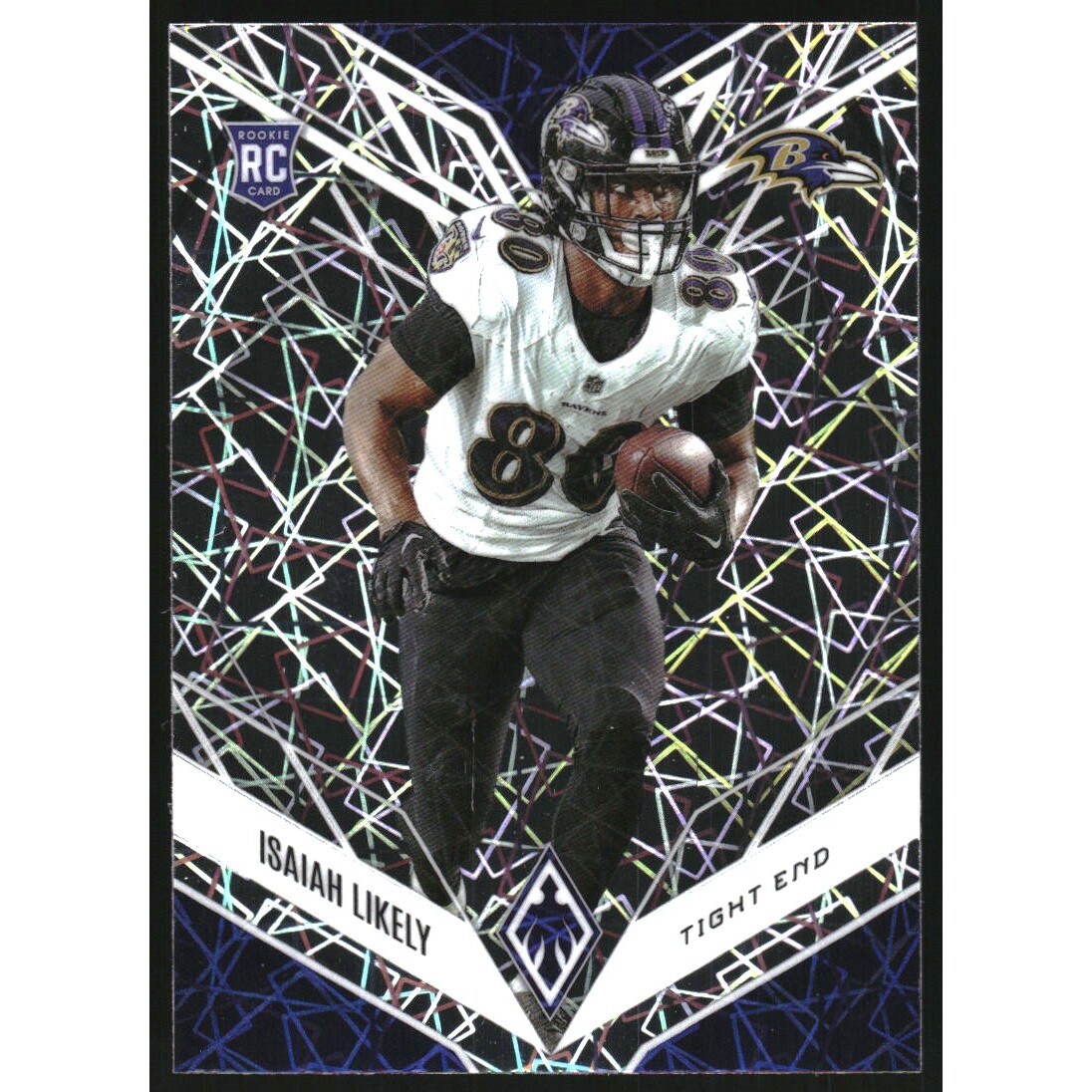 2022 Panini Phoenix Silver Lazer #154 Isaiah Likely. rookie card picture