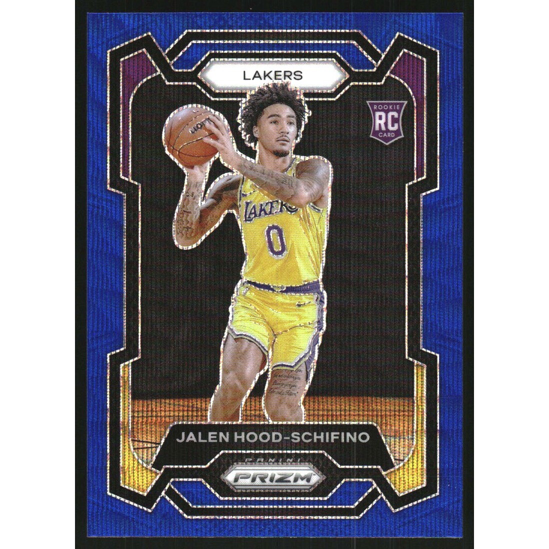2023-24 Panini Prizm Prizms Blue Wave #145 Jalen Hood-Schifino 2023-24 Panini Prizm Prizms Blue Wave #145 Jalen Hood-Schifino