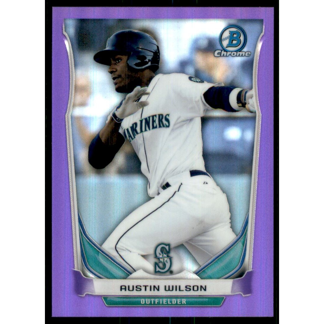 2014 Bowman Chrome Prospects Series 2 Purple Refractors #BCP28 Austin Wilson