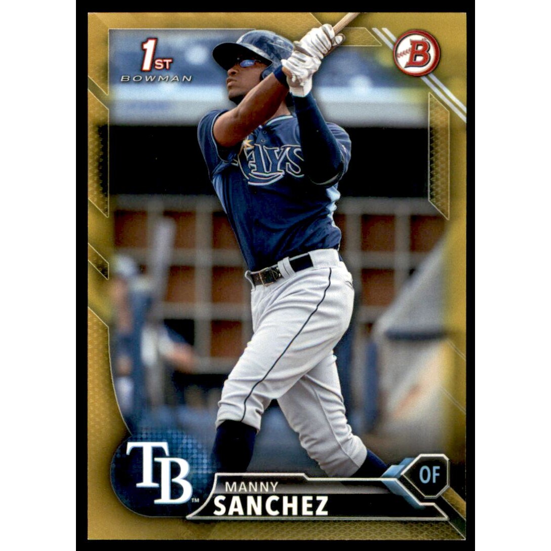2016 Bowman Prospects Gold #BP28 Manny Sanchez