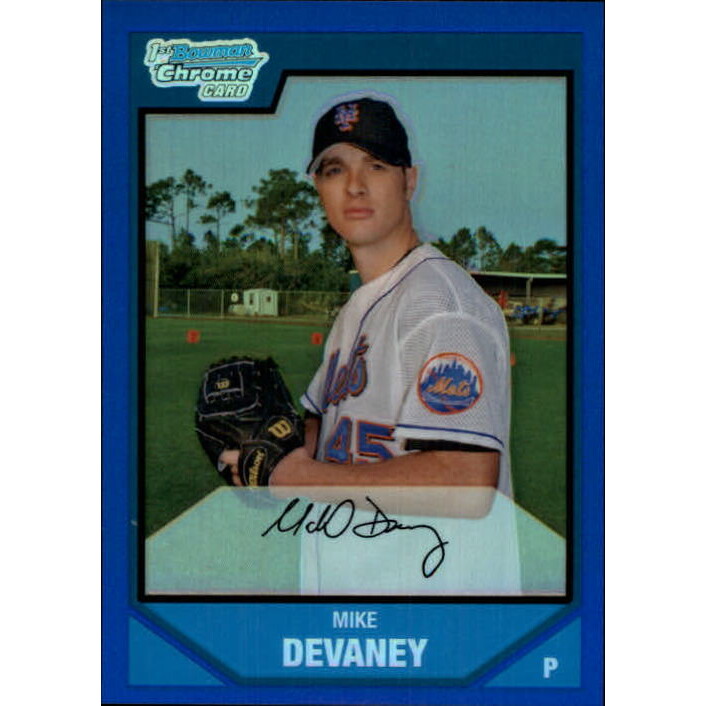 2007 Bowman Chrome Prospects Blue Refractors #BC40 Mike Devaney