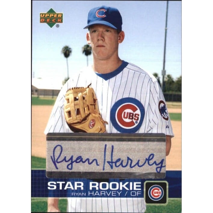2003 Upper Deck Prospect Premieres Autographs #P70 Ryan Harvey. rookie card picture