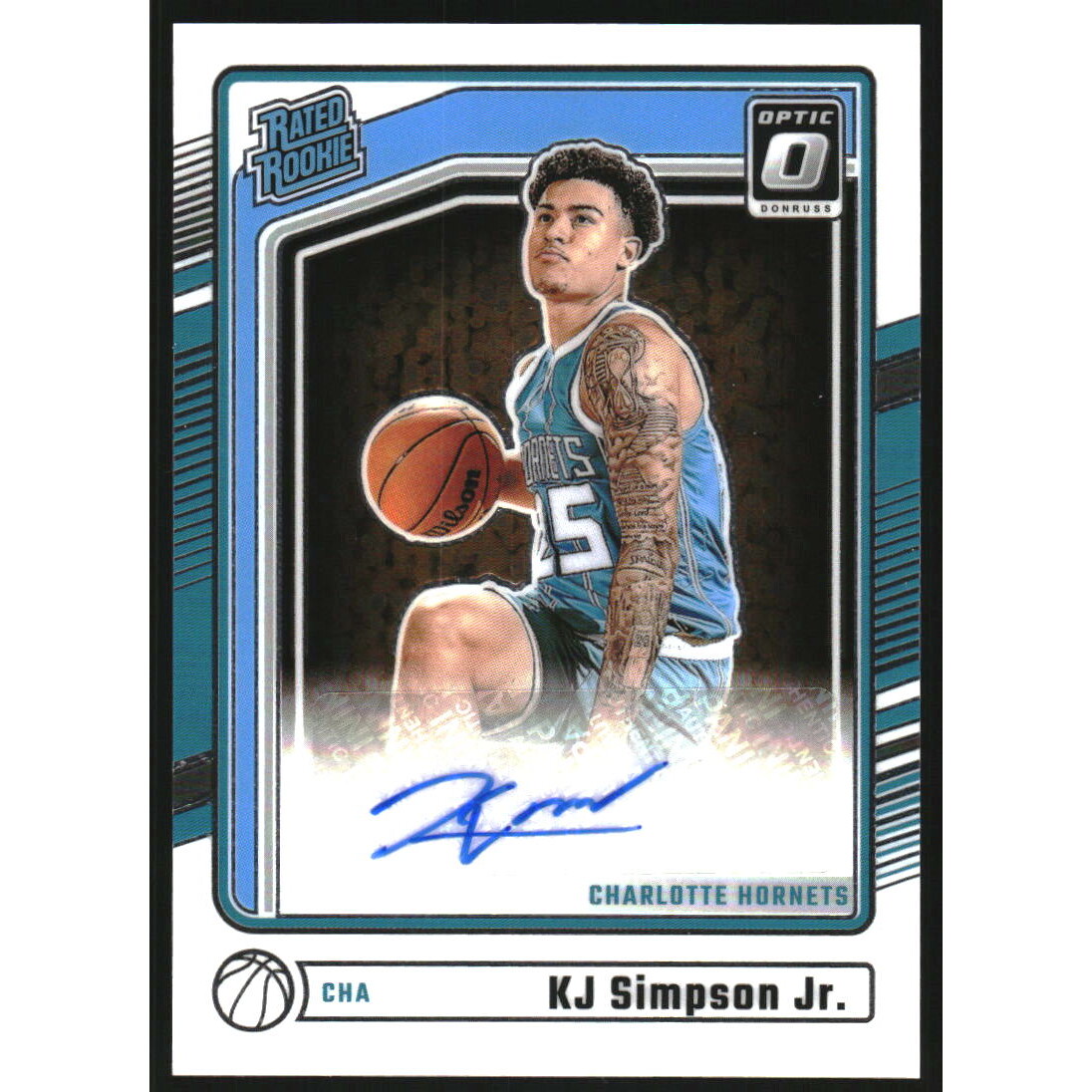 2024-25 Donruss Optic #337 KJ Simpson Jr. RR AU