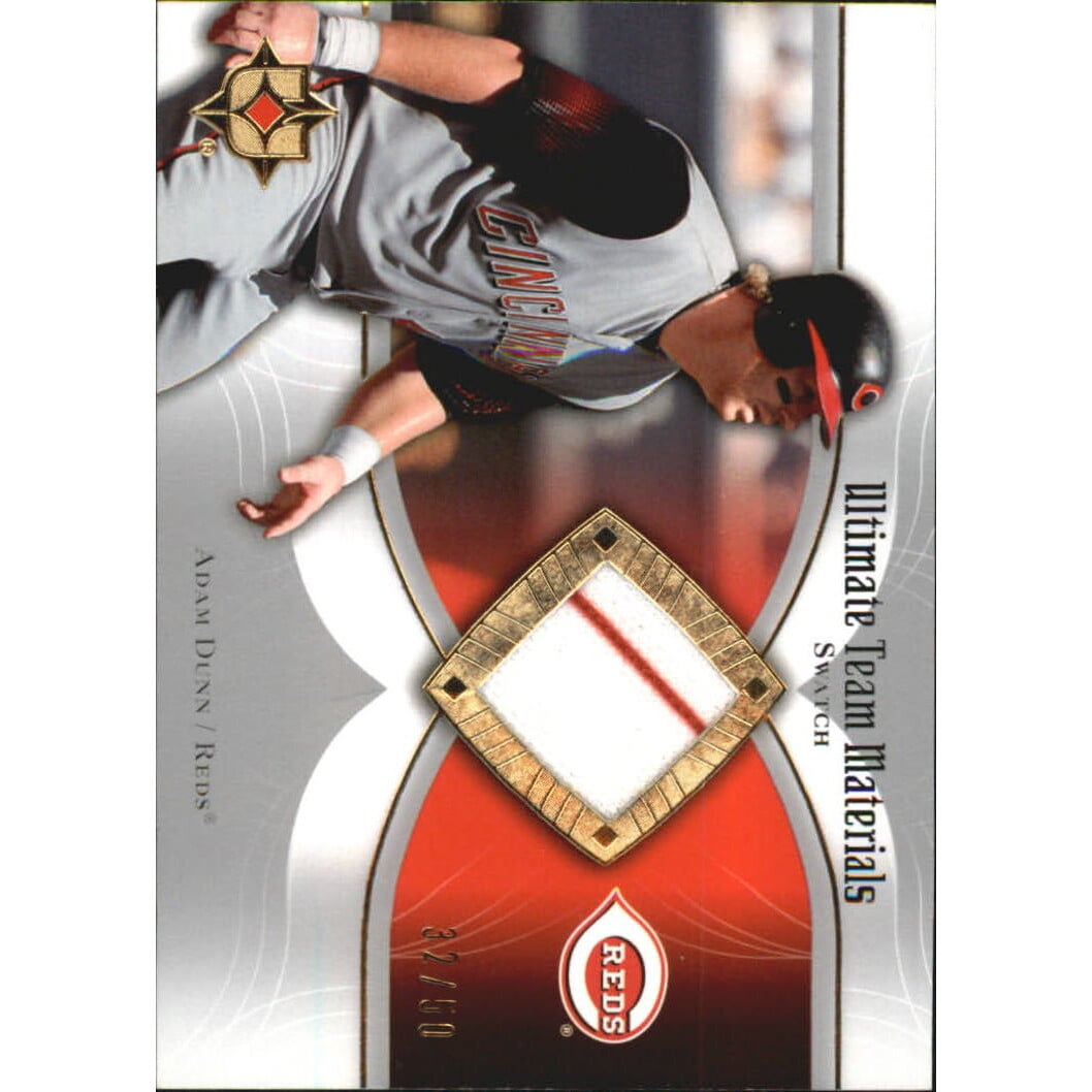 2007 Ultimate Collection Ultimate Team Materials #AD Adam Dunn/50