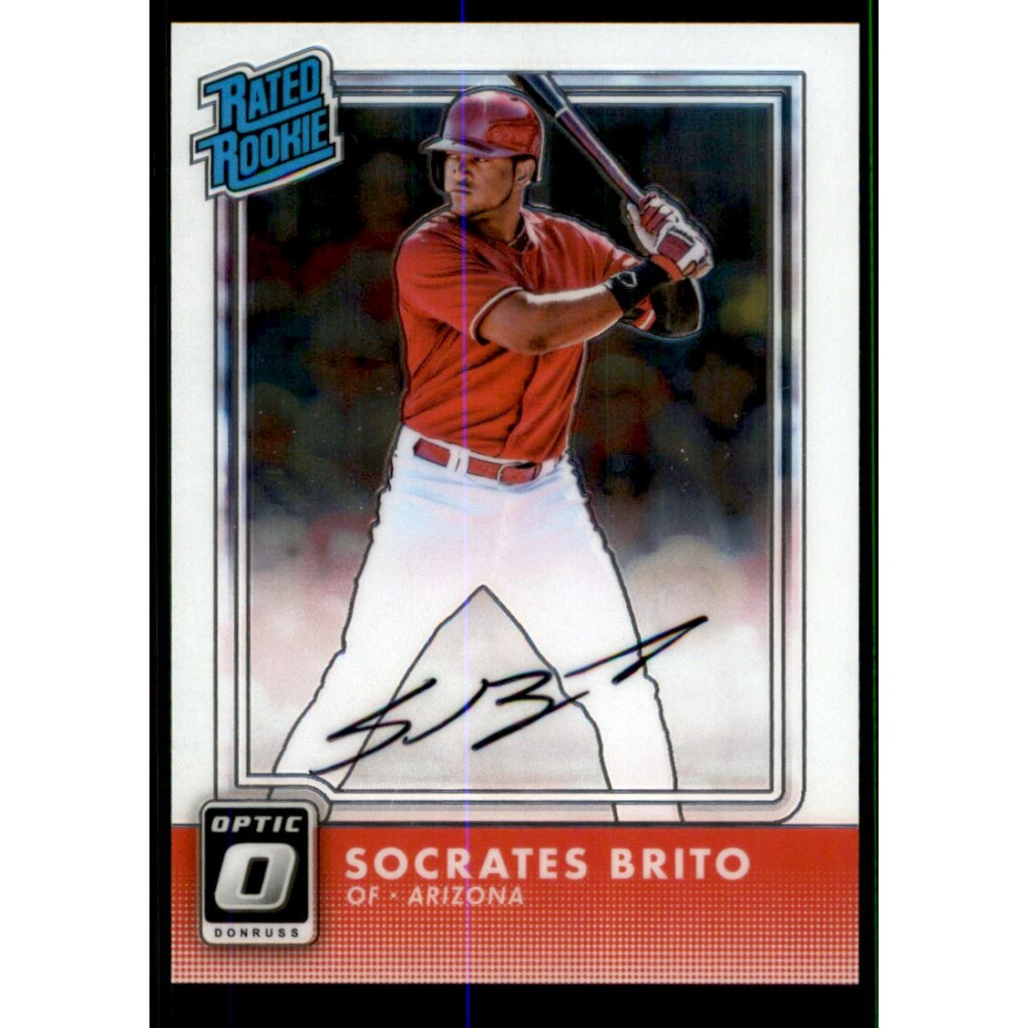 2016 Donruss Optic Rated Rookies Signatures #30 Socrates Brito. rookie card picture