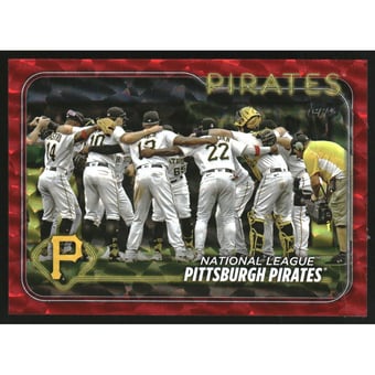 2024 Topps Red Foil #696 Pittsburgh Pirates FS