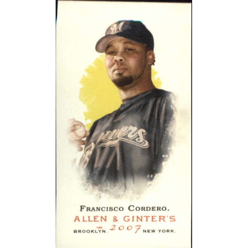 2007 Topps Allen and Ginter Mini A and G Back #194 Francisco Cordero SP