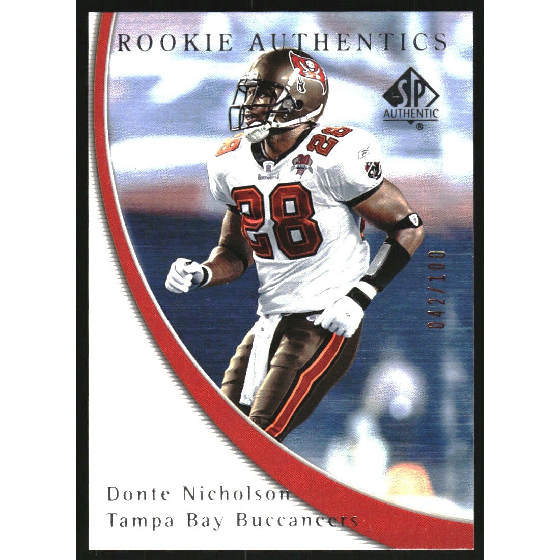 2005 SP Authentic Rookie Gold 100 #110 Donte Nicholson