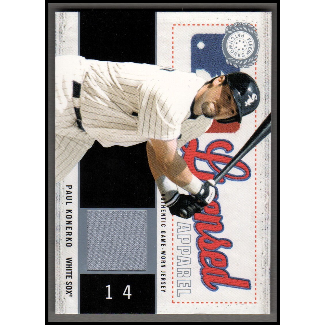 2003 Fleer Patchworks Licensed Apparel Jersey #PK Paul Konerko