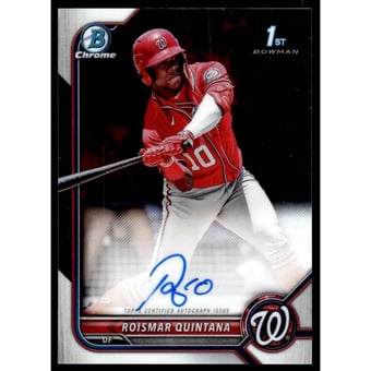 2022 Bowman Chrome Prospect Autographs #CPARQ Roismar Quintana