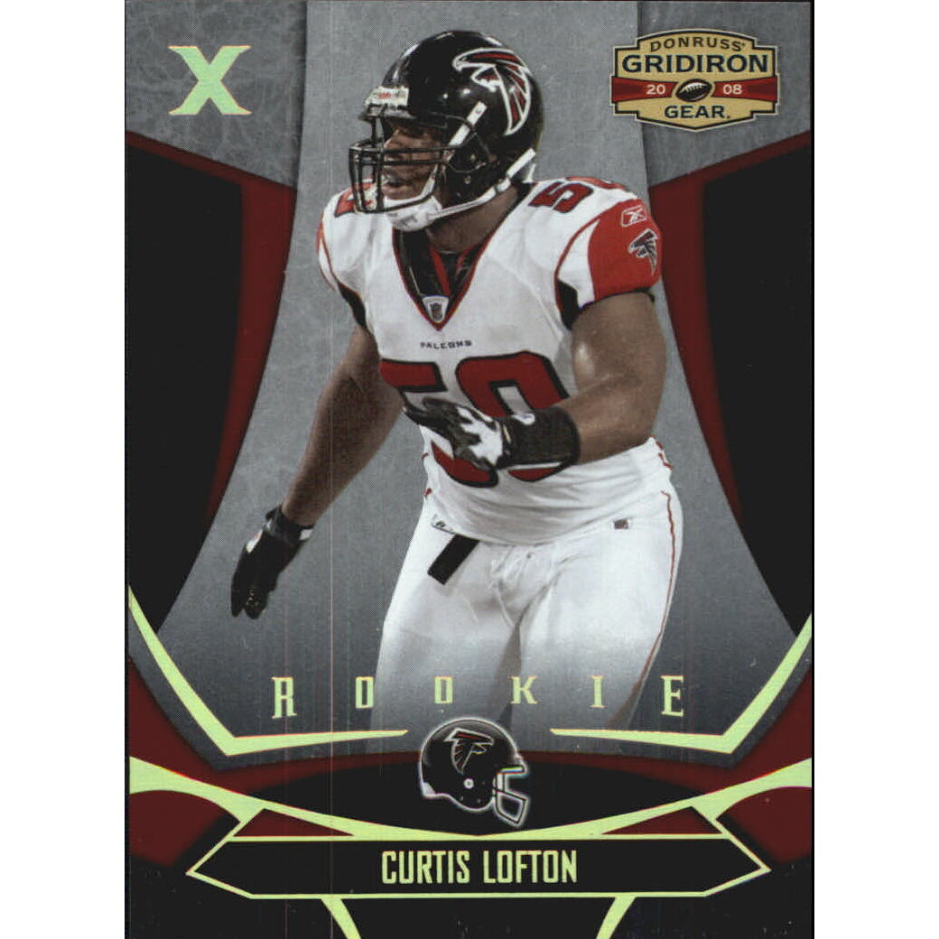 2008 Donruss Gridiron Gear Gold Holofoil X's #119 Curtis Lofton. rookie card picture