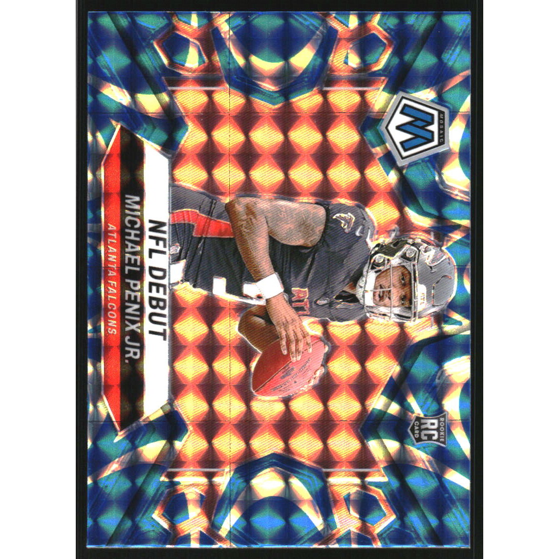 2024 Panini Mosaic Mosaic Reactive Blue #274 Michael Penix Jr. DEB