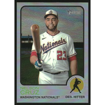 2022 Topps Heritage Chrome Refractors #719 Nelson Cruz