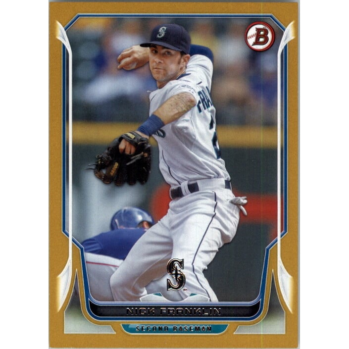 2014 Bowman Gold #195 Nick Franklin