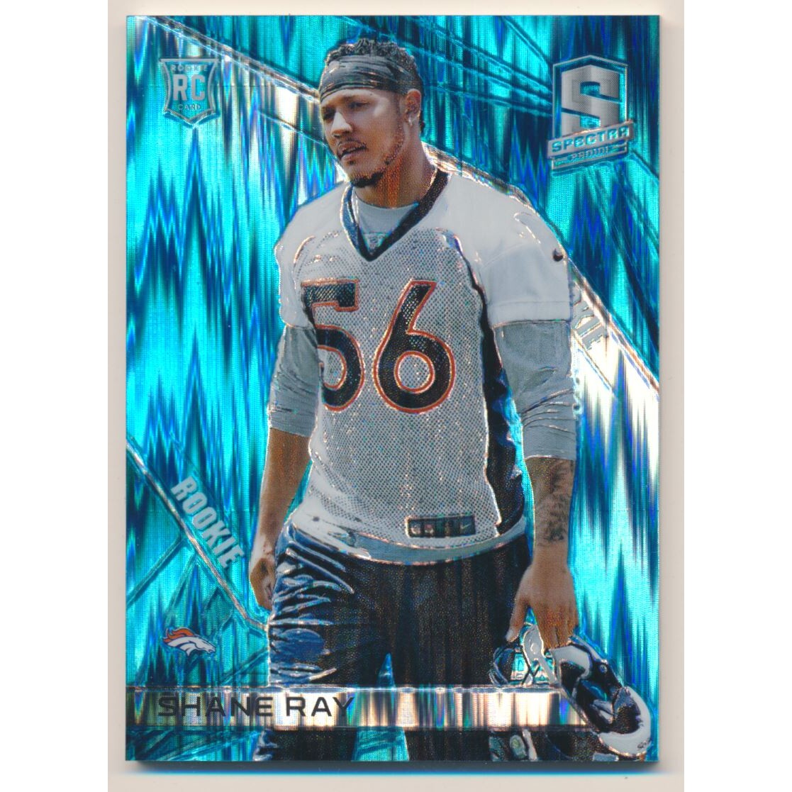 2015 Panini Spectra Neon Blue #156 Shane Ray. rookie card picture