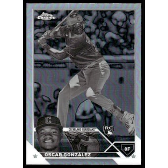 2023 Topps Chrome Negative Refractors #207 Oscar Gonzalez