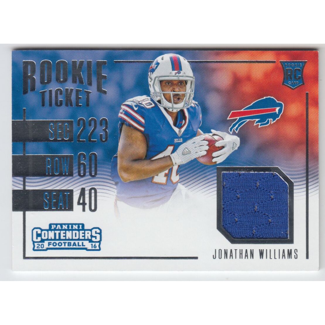 2016 Panini Contenders Rookie Ticket Swatches Variation #36 Demarcus Robinson. rookie card picture