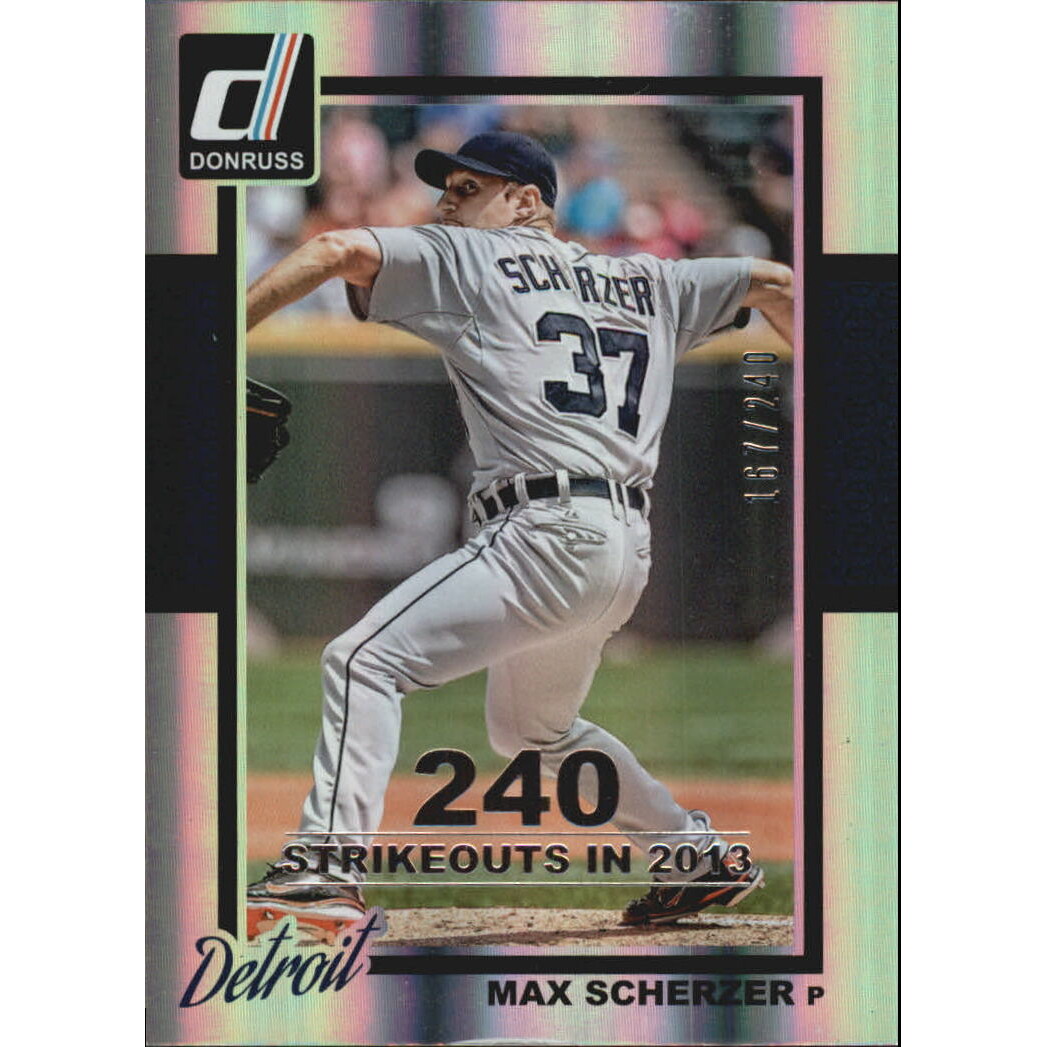 2014 Donruss Stat Line Season #78 Max Scherzer/240 2014 Donruss Stat Line Season #78 Max Scherzer/240