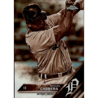 2016 Topps Chrome Sepia Refractors #109 Miguel Cabrera